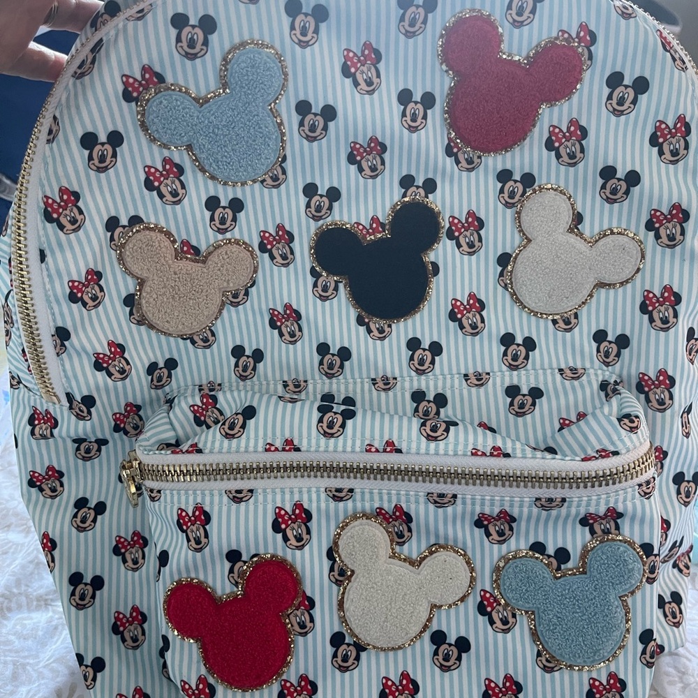 Disney Mickey Mouse Backpack with Colorful Patches
